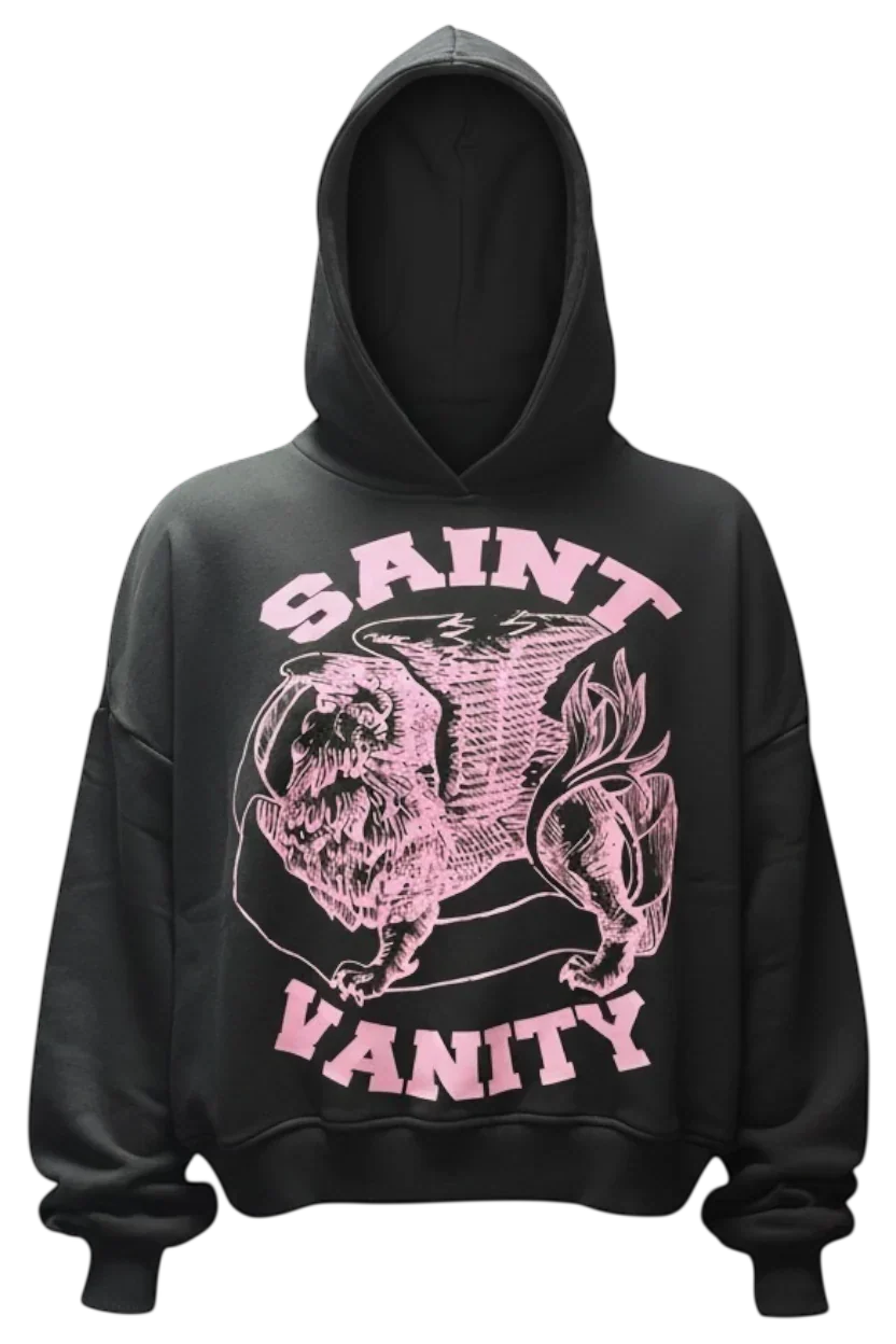 BLACK &amp; PINK GRIFFIN HOODIE