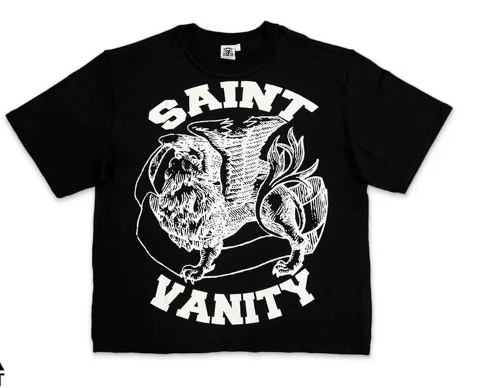 Saint Vanity Griffin Black T-Shirt – Premium Streetwear