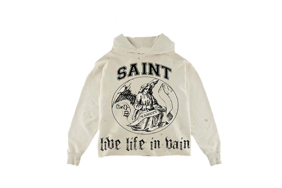 Saint Vanity LLIV Hoodie White