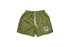 Saint Vanity Logo Nylon Shorts Olive