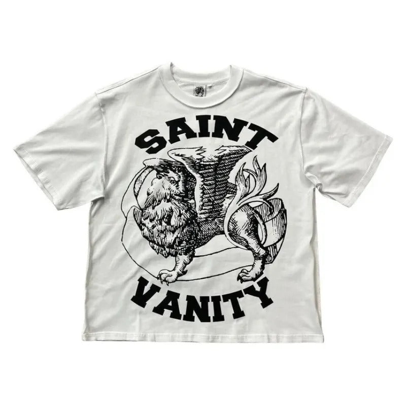 White Saint Vanity Classic Logo Griffin T-Shirt