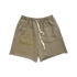 Saint Vanity Terry Studded Logo Shorts Sand